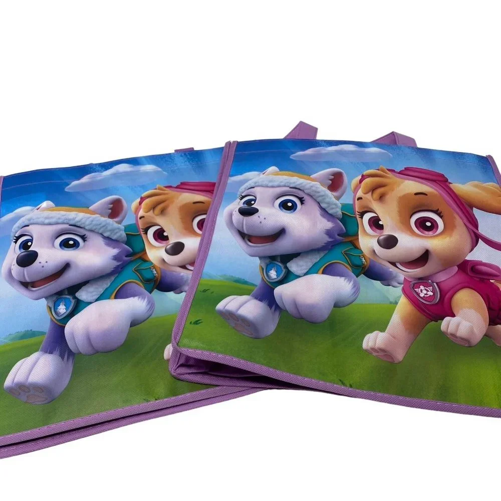 NWT Nickelodeon Paw Patrol Reusable Shopping Tote Bags 2 Pack - Picture 4 of 7
